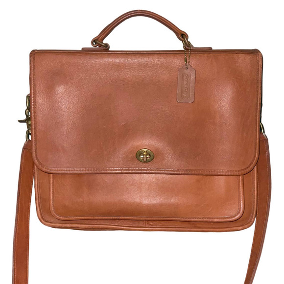 Vintage Coach Colebrooke style 5181, Large leather Shoulder Bag Briefcase - Picture 1 of 16